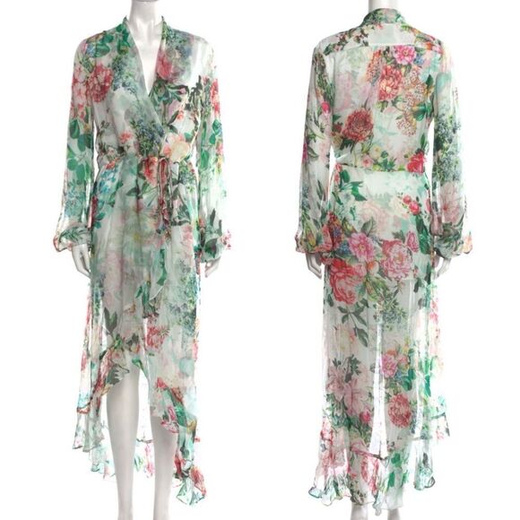 Rococo Sand Crinkle Chiffon Printed Dress - Picture 1 of 8